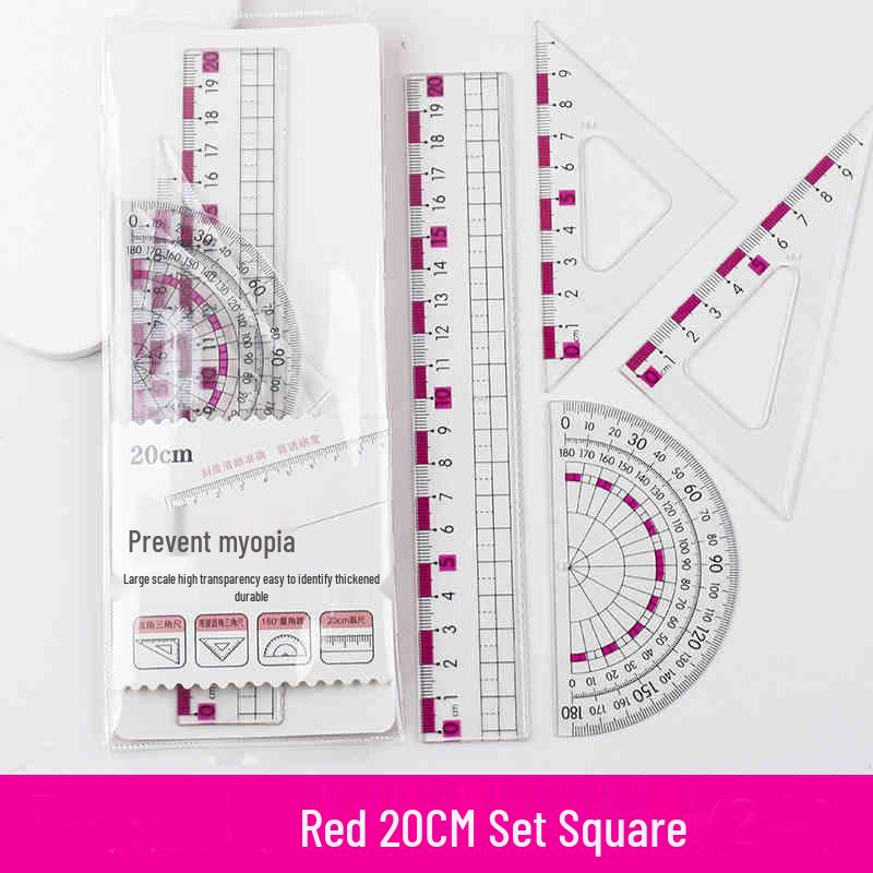 

Anti-Myopia Ruler Set: First Grade Square & Eye Protection for Primary Students (3 Sets for New Users)