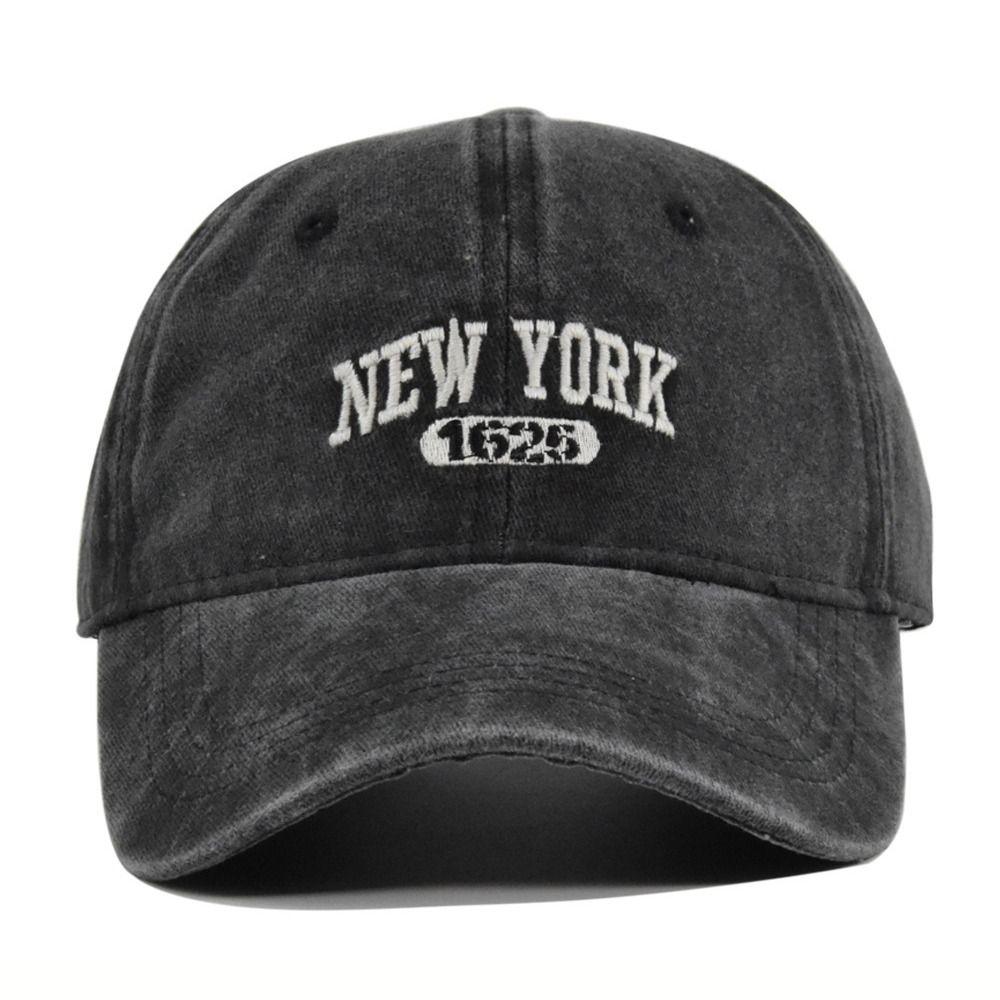 Letter NEW YORK Embroidery Baseball Cap Washed Cotton Baseball Hats Casquette For Man Women