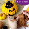Halloween Crochet Set Knitting Supplies Beginner Crochet Set for Kid Adult, with Step-by-Step Video Tutorial Instruction