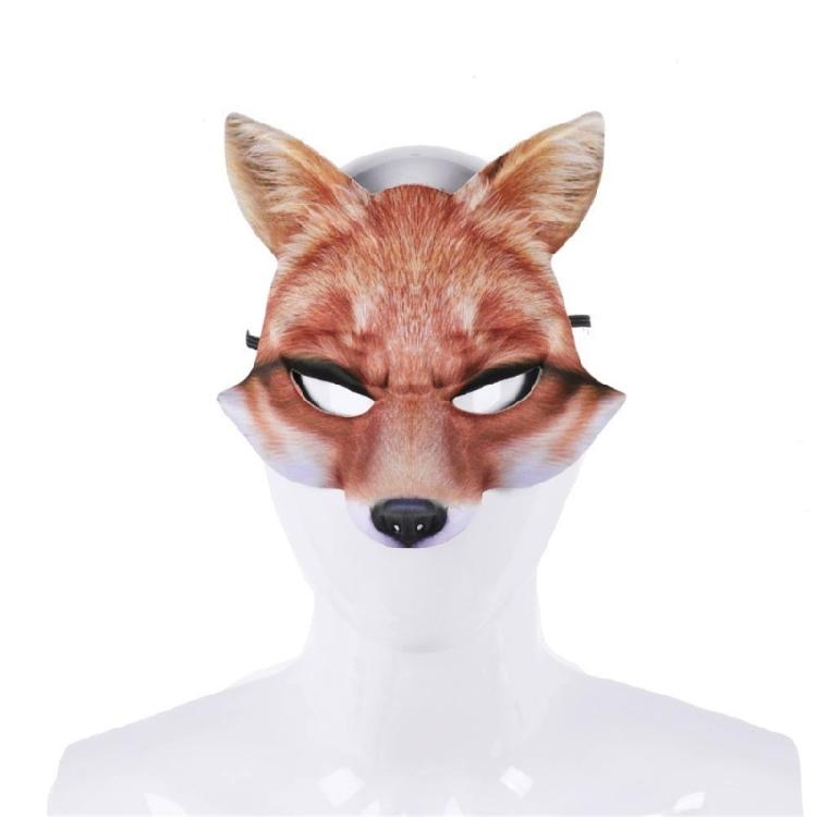 Foxes Face Mask Animal Cosplay Mask For Women Man Halloween Cosplay Party