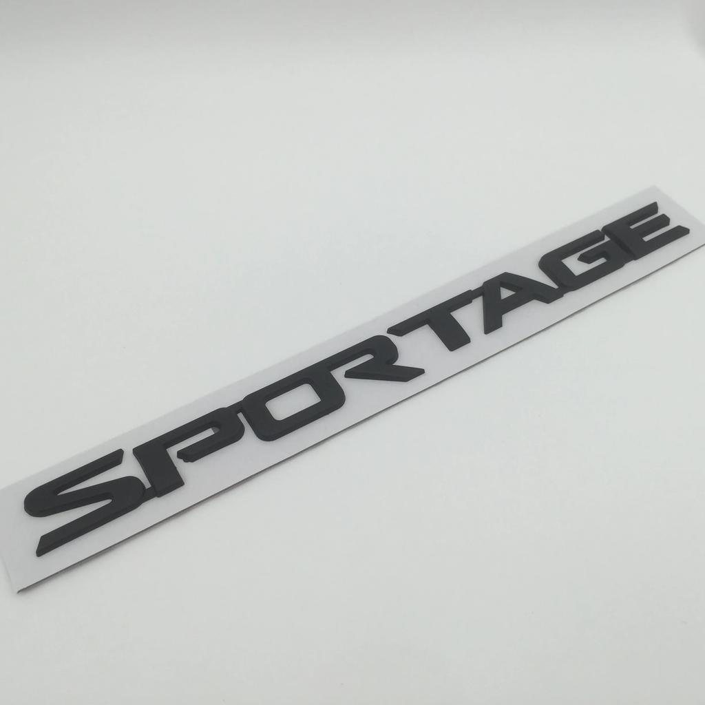 1pcs 3D ABS SPORTAGE car Letter Rear trunk Decals Emblem badge sticker Decal styling Accessories
