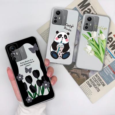 Capa de telefone para Xiaomi Redmi 4A 5A 6A 7A A1 + A2 Plus Nota 8 9 12 Bonito à prova de choque transparente protetor de silicone macio TPU bolsas de telefone para pára-choques Redmi