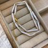 Real Natural Freshwater Baroque White Toothpick Pearl Necklace Women'S Light Luxury Niche Stacked Wear Four Seasons Sweater Neck Chain