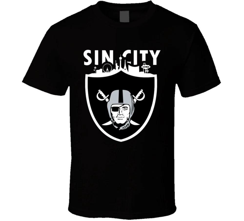 Sin City Las Vegas Raiders Football T Shirtokland Las Vegas Raiders Sin City De S