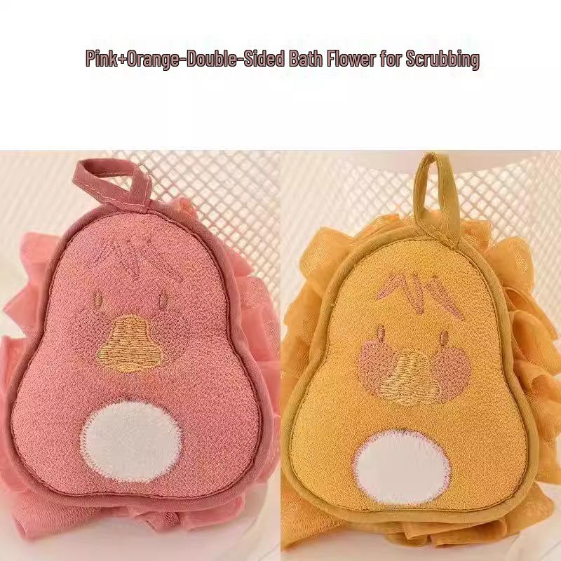 Prinzessinnenstil Doppelseitiges Peeling-Badetuch mit süßer Badeblume