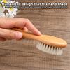 Wooden Handle Brush Baby Hair Brush Newborn Hair Brush Infant Comb Head Massager Special for real hair wigs
