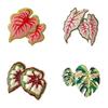Alloy Brooch, Enamel Leaf Design Lapel Pin, Plant Lover Badge with Smooth Lines Bright Color, Fresh Style Brooch for Shirts Suits Sweaters Canvas