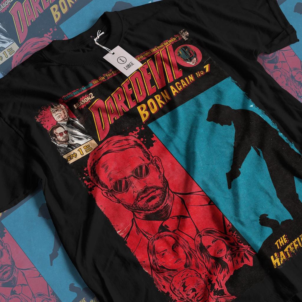 Daredevil Born Again TV Series T-Shirt and kids tshirt: Vintage Superhero Movie Unisex Graphic Tee