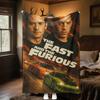Fast Furious Action Blanket Soft And Portable All Season Home Bed Sofa Blanket Office Travel Nap Break Warm Blanket