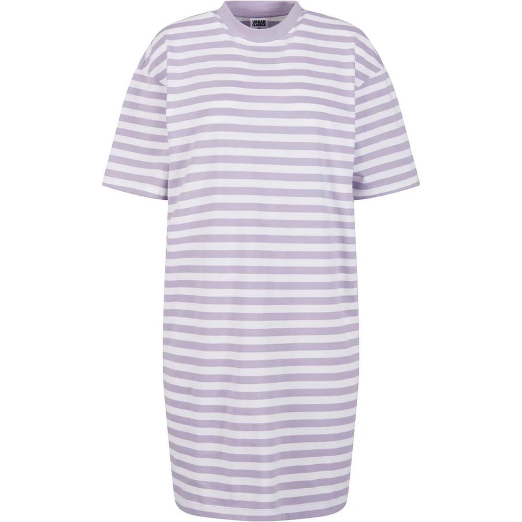 Urban Classics Damen/Damen Gestreiftes Oversized T-Shirt Kleid