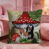 TThe Little MoleS Anime Cushion Cover Premium Comfort Reversible Pillow Cove Two In One Design For Any Room  Car Interior