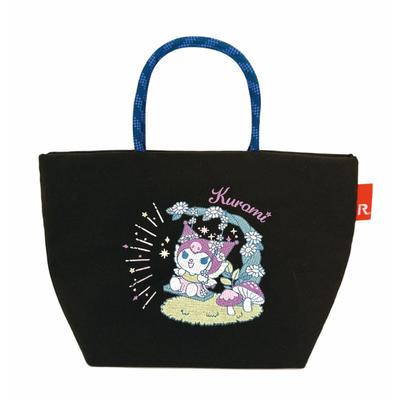 Rootote Bolsa Tote Pequena para Almoço 8490 Bolsa Feminina, Tote, IP.Deli.Personagens Sanrio-A (02 Kuromi)