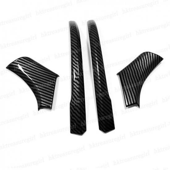 Carbon Fiber Car Rear View Mirror Strip Trim For Toyota Corolla Cross 2022-2024