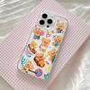 Cute Butter Bear Phone Case For Samsung Galaxy S25 S24 S23 S22 S21 S20 FE Note20 Note10 Edge Plus Ultra Lite 5G Clear Back Cover