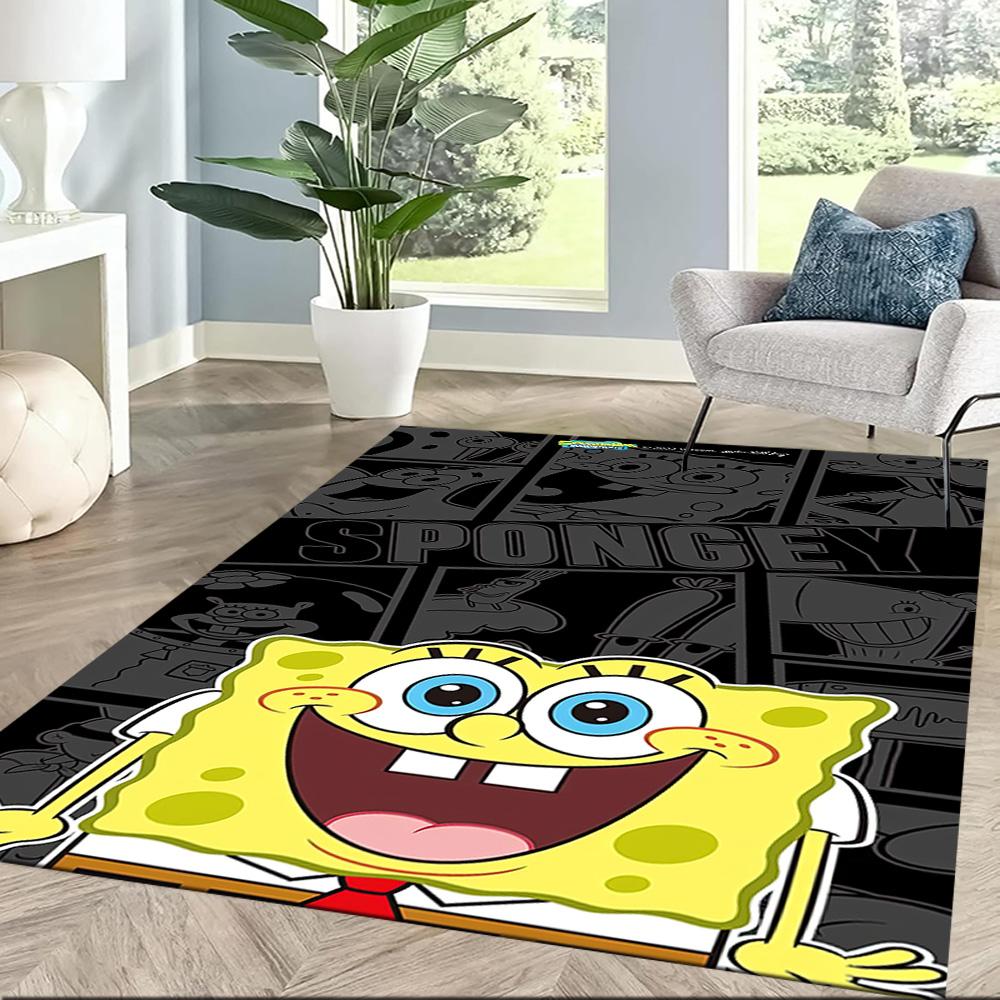 Spongebob And Friends Square Rugs Are a Great Choice for Living Rooms, Bedrooms, Home Décor, and As Gifts.