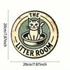 Retro Rectangular Metal Sign Rustproof Decor for Home Garden Bar Cafe Farm 20x20cm