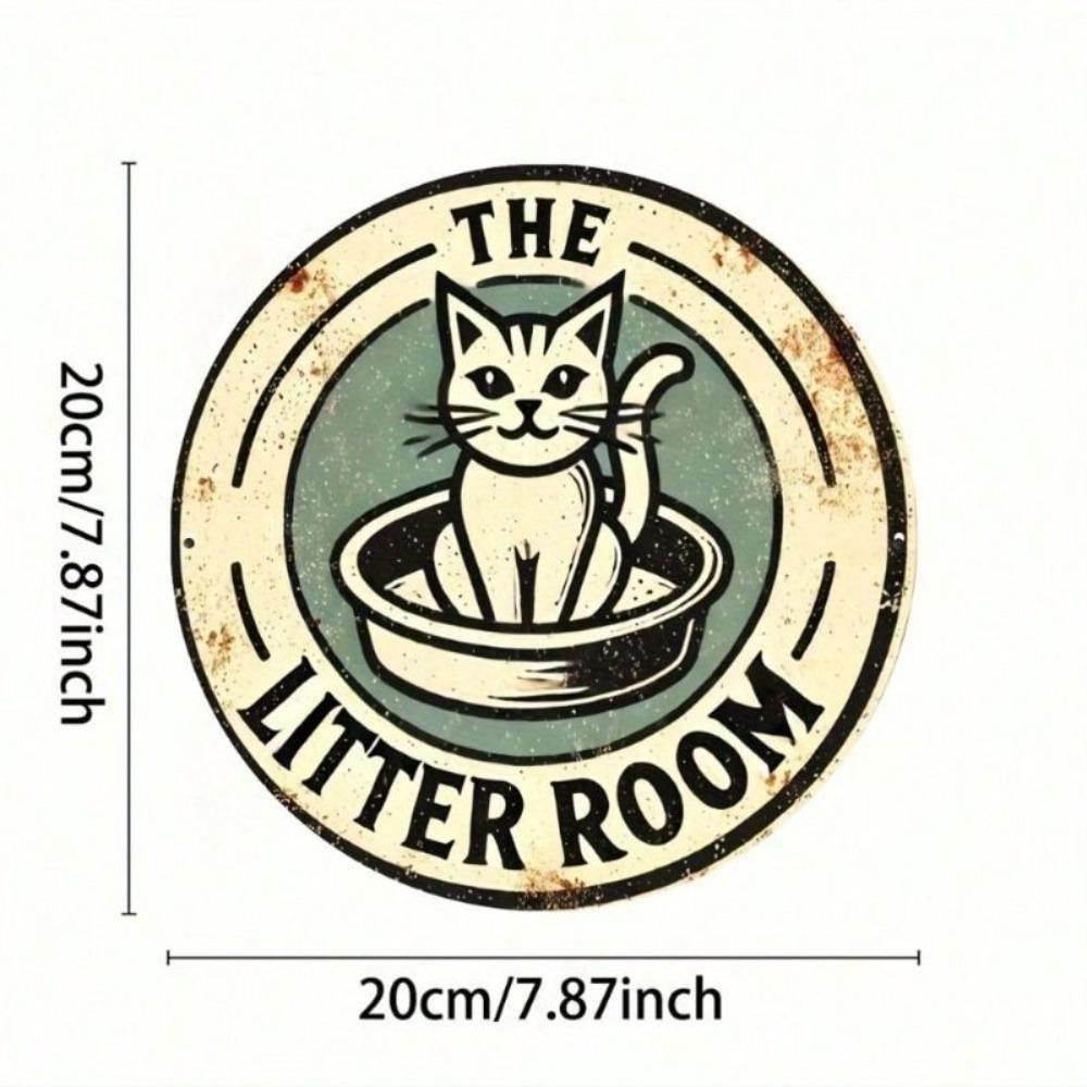 Retro Rectangular Metal Sign Rustproof Decor for Home Garden Bar Cafe Farm 20x20cm
