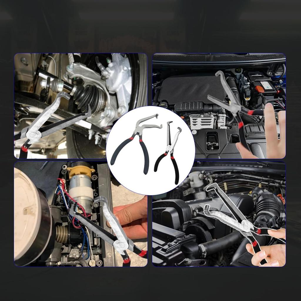 Electrical Disconnect Pliers, Automotive Electrical Connector Disconnect Tool, Fuel Line Petrol Clip Pipe Pliers, Automotive Electrical Tools for