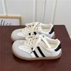 Super summer women's niche board shoes, new spring versatile sub-platform casual white shoes