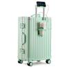 Durable Universal Wheel Leather Trolley Suitcase: Multipurpose Carry-On for Men and Women