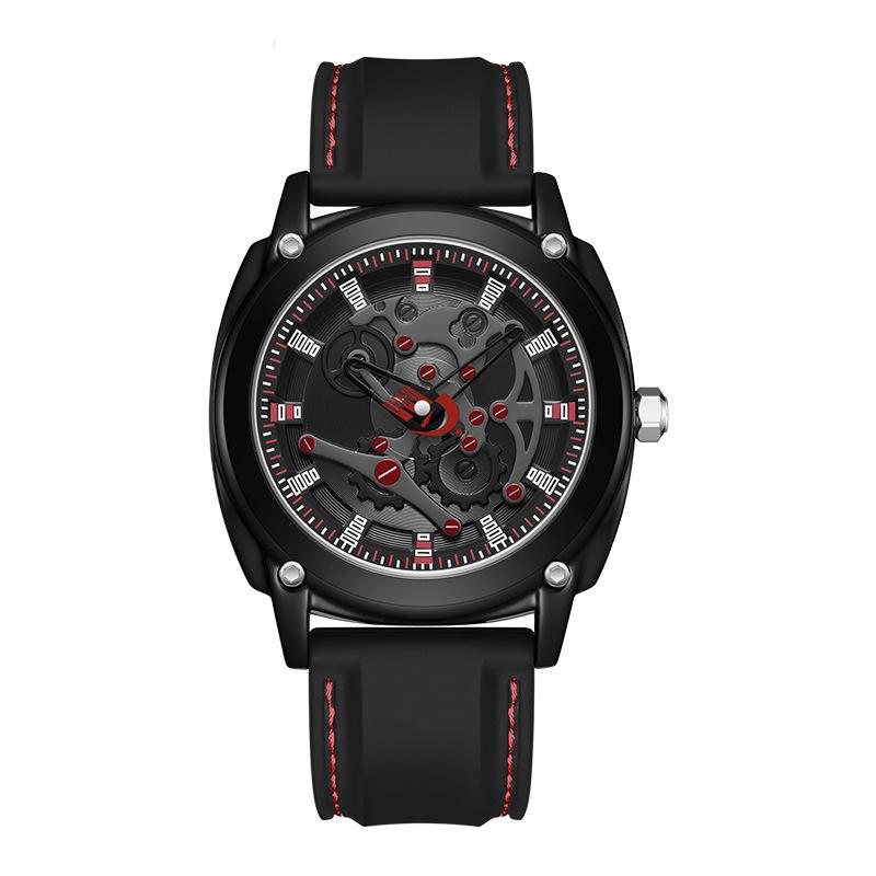 

UTHAI CQ204 New Men watch Fashion Trend Silicone Cool Quartz Watch Waterproof Business Clock Gift watches for man