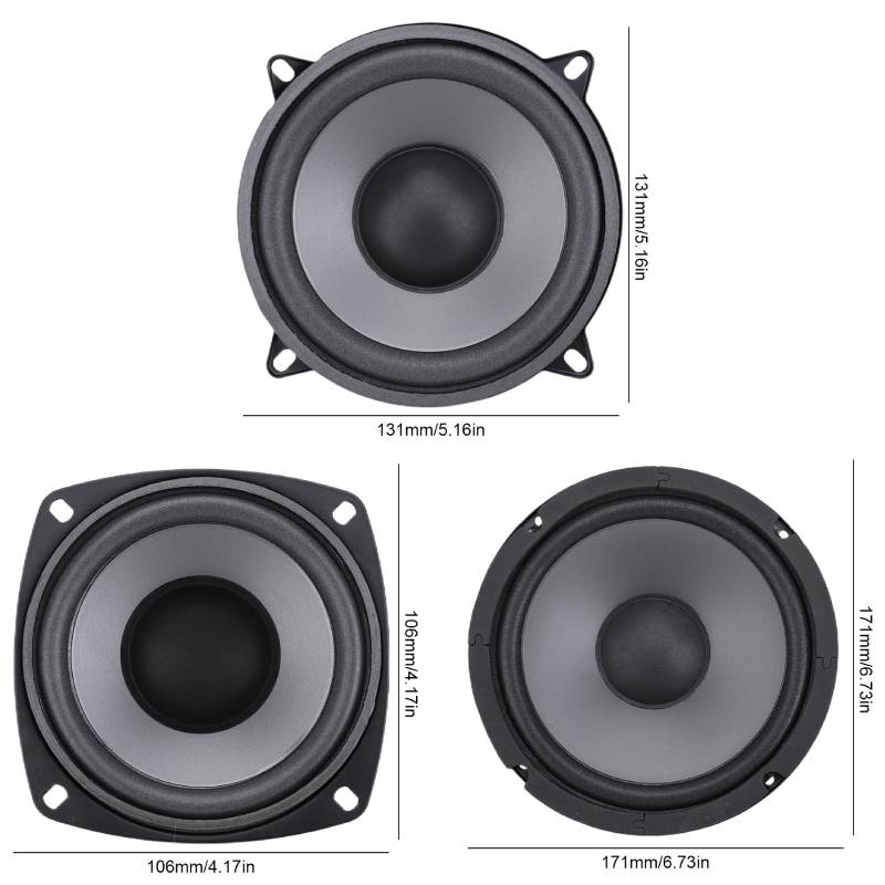 Subwoofer Speakers 4/5/6 Inch Car HiFi Coaxial Speaker Full Range Frequency Car Subwoofer Stereo for Vehicle Automobile