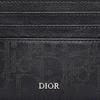 Dior Oblique Galaxy Print Leather Card Holder Men Card Holder Black 2ESCH135VPD-H03E
