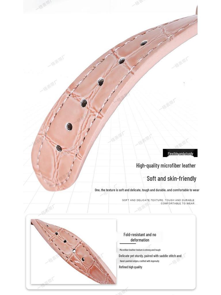 Vierblättriges Kleeblatt Lederarmband für Apple Watch (Kompatibel mit iWatch Serie 5-10) - Damenmode Uhrenarmband