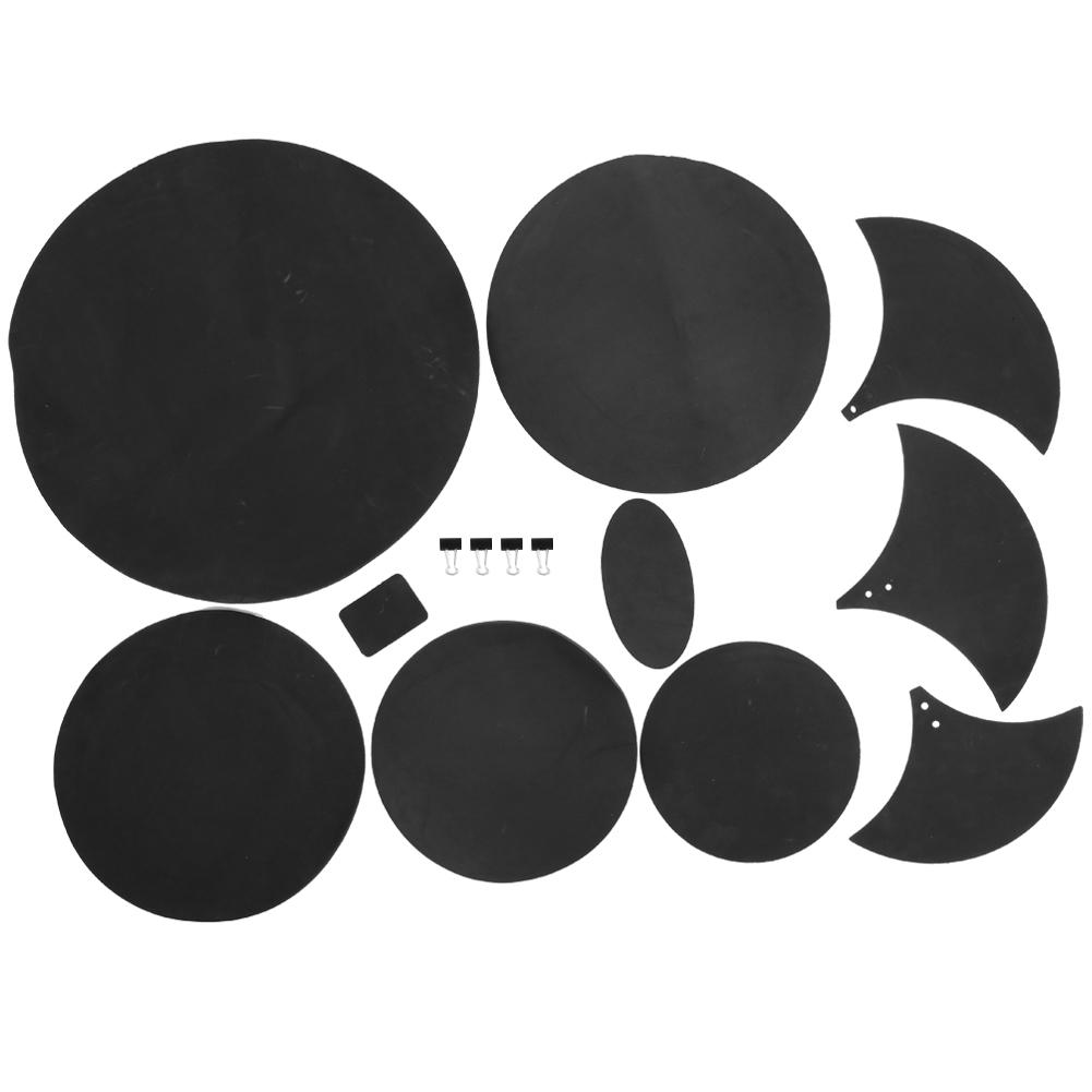 

14 Pcs Drum Practice Pad EBR Material Drum Mute Practicing Pad for Player