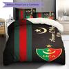 Mouloudia Club Alger MCA Pattern Bedding Set Quilt Cover Pillowcase Home Decor Gift (1 * duvet cover + 2 * pillowcase, without cor