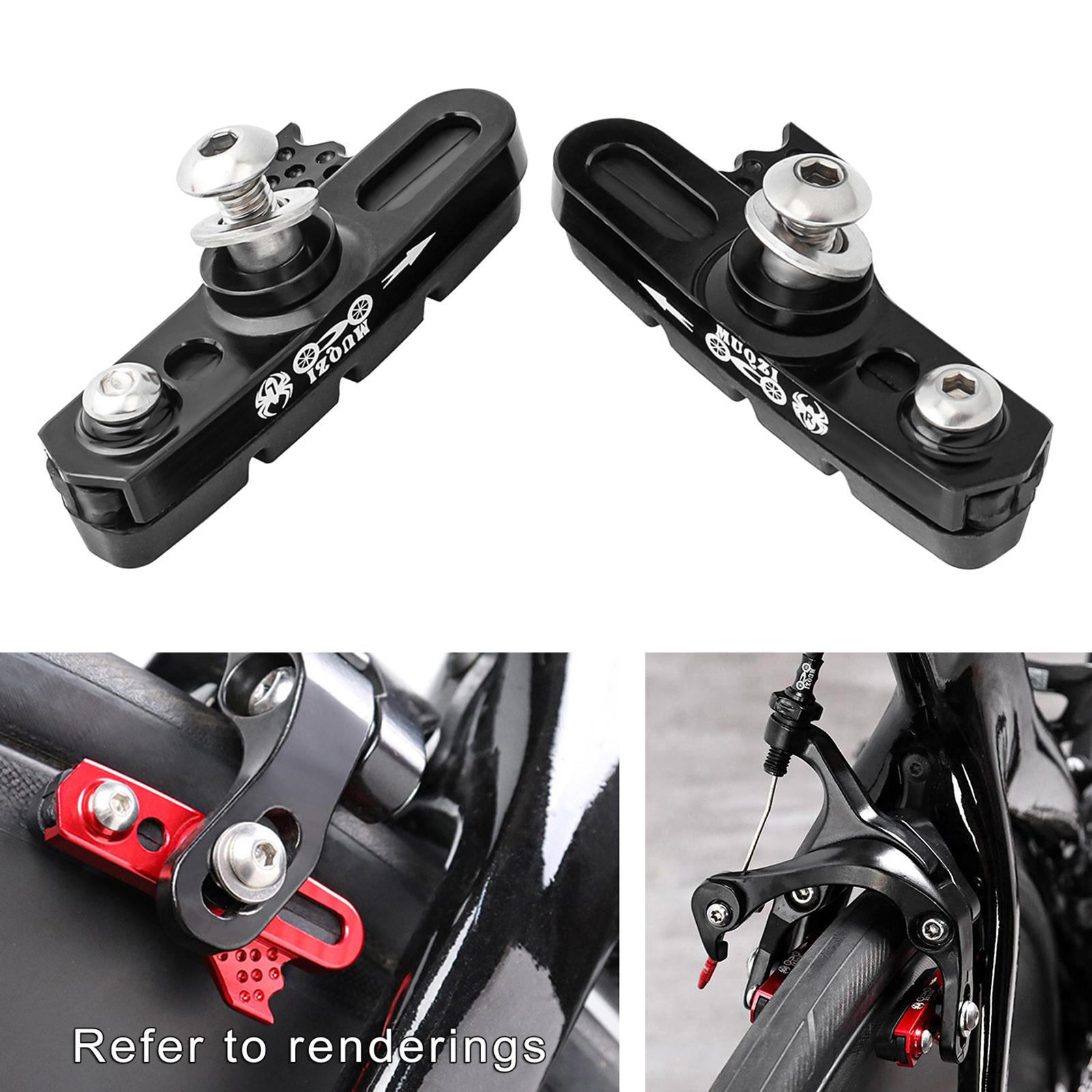 

Brake Blocks Pad Set C Type Pads Aluminum Alloy Replaceable Wear Resistant 1 Pair Black Brake Pads
