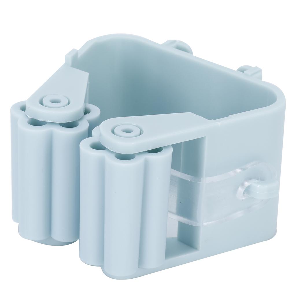 Broom Holder Wall Mounted Mop Storage Rack Clamp for Bathroom Kitchen Garden Light Green