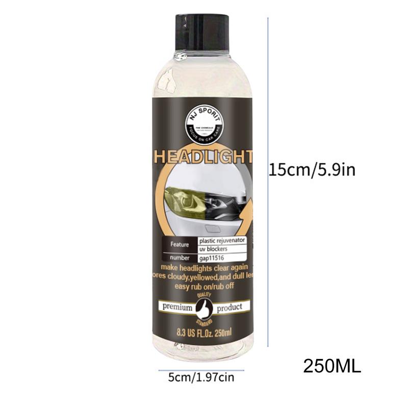 Scheinwerferlinsen-Restaurator, Autoscheinwerfer-Restaurierung, 250 ml, Scheinwerfer-Reiniger und -Restaurator, Autoscheinwerfer-Restaurierung, Auto-Detailing