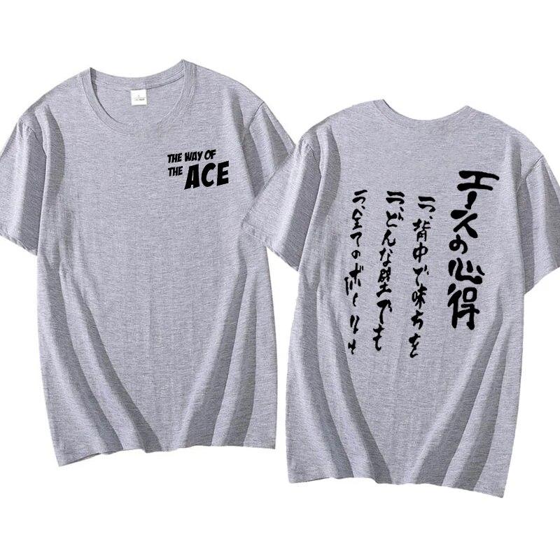 

Haikyuu Bokuto Kotaro Way of the Ace Футболка Жіноча Унісекс Повсякденний Туз Сова Волейбол Графіка Аніме Футболки Футболки з літерним принтом Топи унісекс M