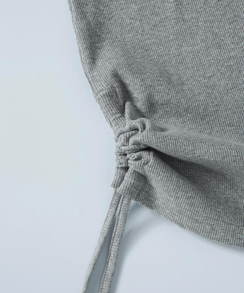 Aejeuon Layer Shirring Dress / Gray