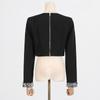 Celebrity Style Heavy Industry Short Top + Hip Skirt Slim High-quality Suit