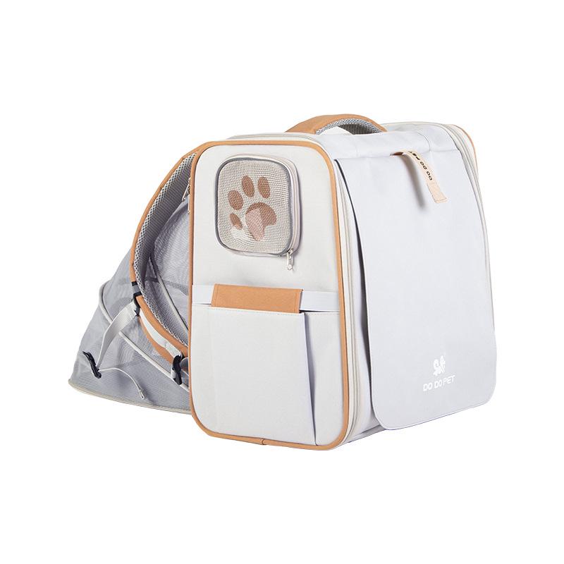

Expandable Large-Capacity Foldable Pet Backpack for Cats and Dogs Supports: 15lbs Cat/12lbs Dog