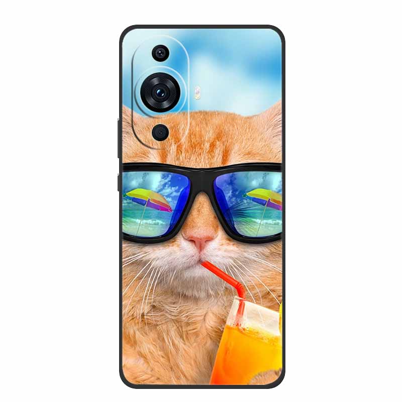 For Huawei Nova 12s Case Popular Black Silicone Soft Back Cover Case For Huawei Nova 12s Phone Case Cover Nova12s 12 s Funda 6.7