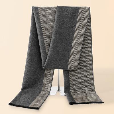 Luxury Winter Men Scarf Shawl Warm Autumn Cashmere Handkerchief Soft Outdoor Muffler Bufanda Solid Men Scarf