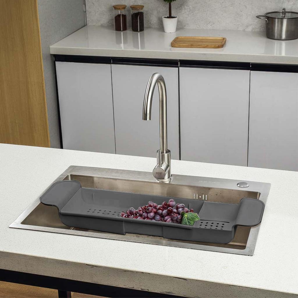Estante para Bañera Extensible Bandeja para Bañera de Baño Organizador de Ducha Estante para Bañera Portarrollos de Papel Higiénico Organizador de Almacenamiento Accesorios