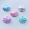 10 Beautiful AB Color Resin Shell with Holes Rhinestone Diy Jewelry Bracelet Body Code Keychain Earrings Decorative Accessories