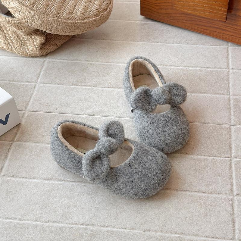 

New Style Girls Slippers, Princess Shoes, Soft-bottomed Baby Girl Shoes with Cute Designs 21 серый
