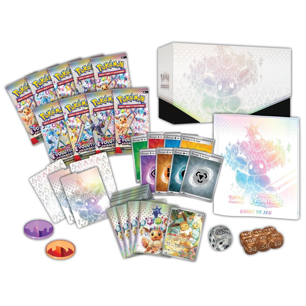 Pok?on TCG: Scarlet & Purple Elite Trainer Set - Prismatic Evolutions (1 Fully Illustrated Promo Card 9 Booster Packs & Premium Game Accessories)