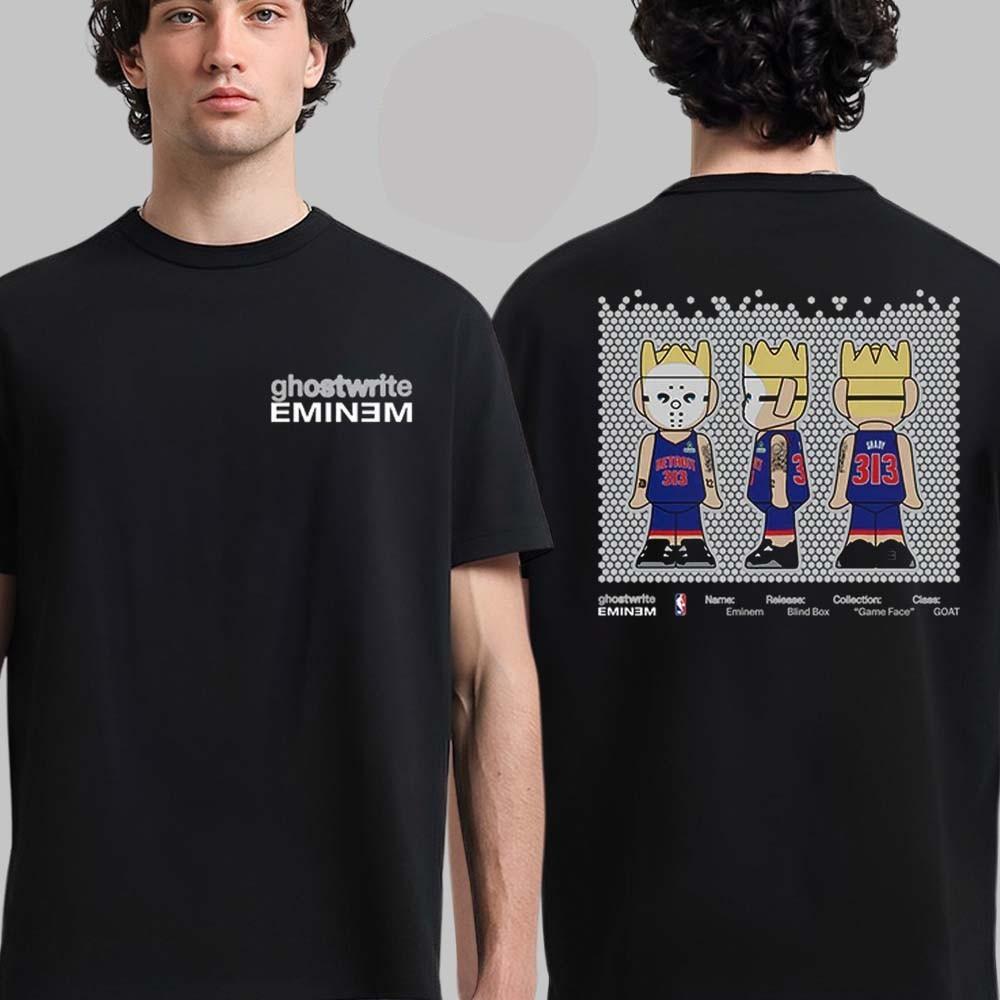 Унисекс футболка Eminem X Ghostwrite Game Face Figure Shady From Detroit Pistons XL