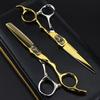 Bright Gold Faucet, Cover Plate, Neptune Hair Scissors, Straight Scissors, Thin Scissors, Special Foreign Trade Explosion For Hair Salons