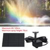 Bomba de Fuente Solar de 1.5W para Baño de Aves con 6 Boquillas Bomba de Fuente Solar para Baño de Aves Ahorro de Energía para Acuario Pecera Exterior
