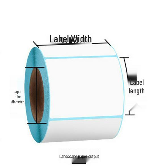 Durable Thermal Label Paper 60x40-100x100-100x150, Custom Adhesive Barcode Stickers