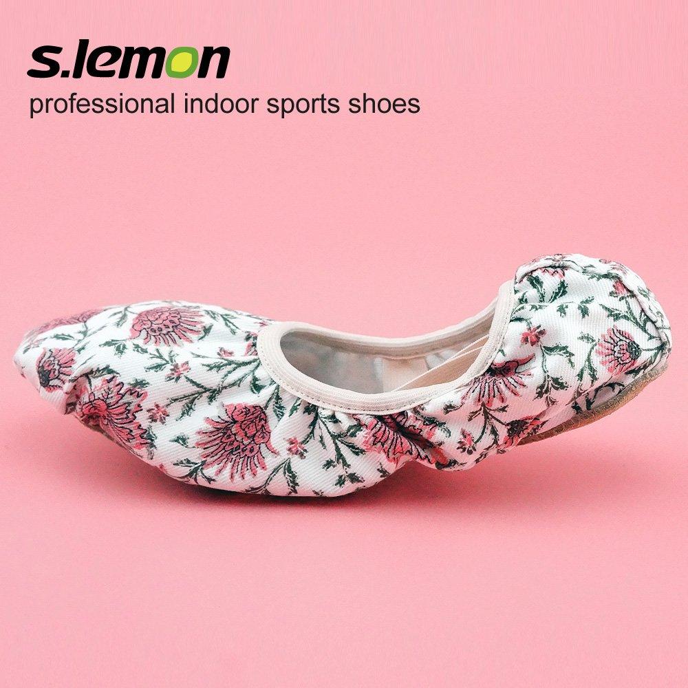 [s.lemon] Scarpe da Ballo Elastiche Colorate in Tela Scarpe da Balletto Scarpe da Yoga