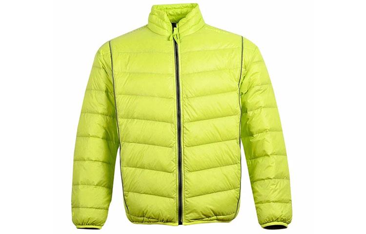 Converse Down Jackets Men s Neon Green Stand Collar Thin 10020671-A01 S