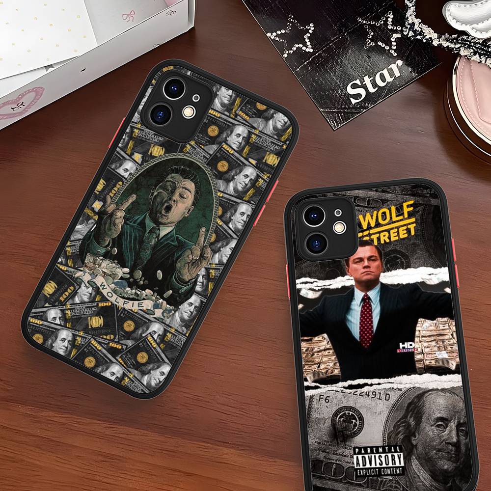 Classic Movie W-Wolf Of W-Wall S-Street Matte Translucent Phone Case For Iphone 16 ProMax 15 14 13 12 11 X XS PRO Plus